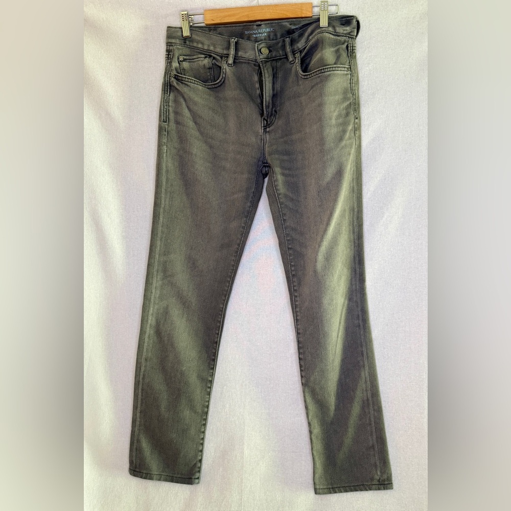 Banana Republic Slim Fit “Traveler” Jeans - Gray